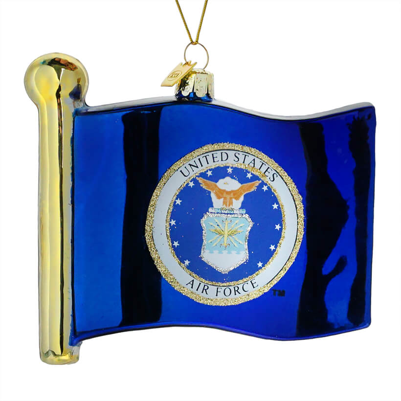 U.S. Air Force Glass Flag Ornament