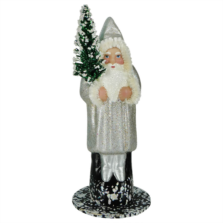 Ino Schaller Silver Santa with Tree