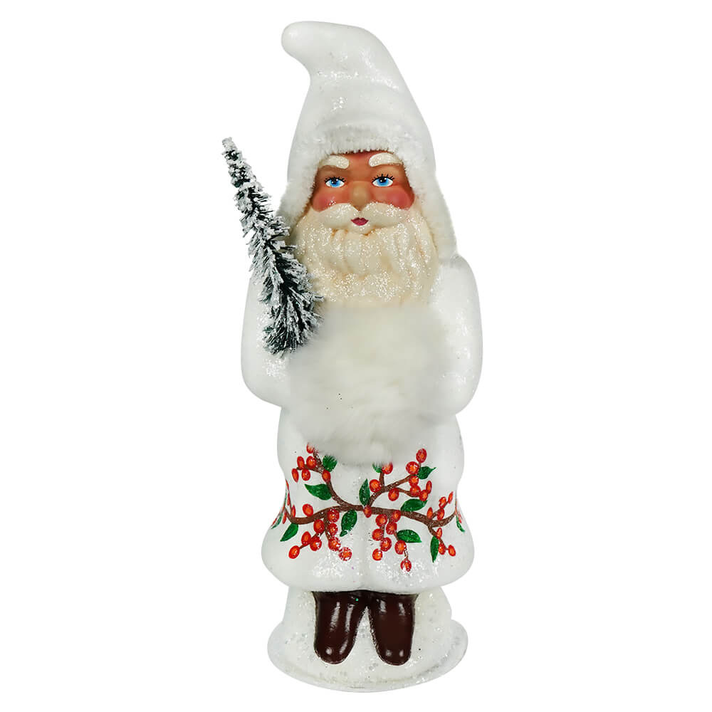 White Santa With Red Berries