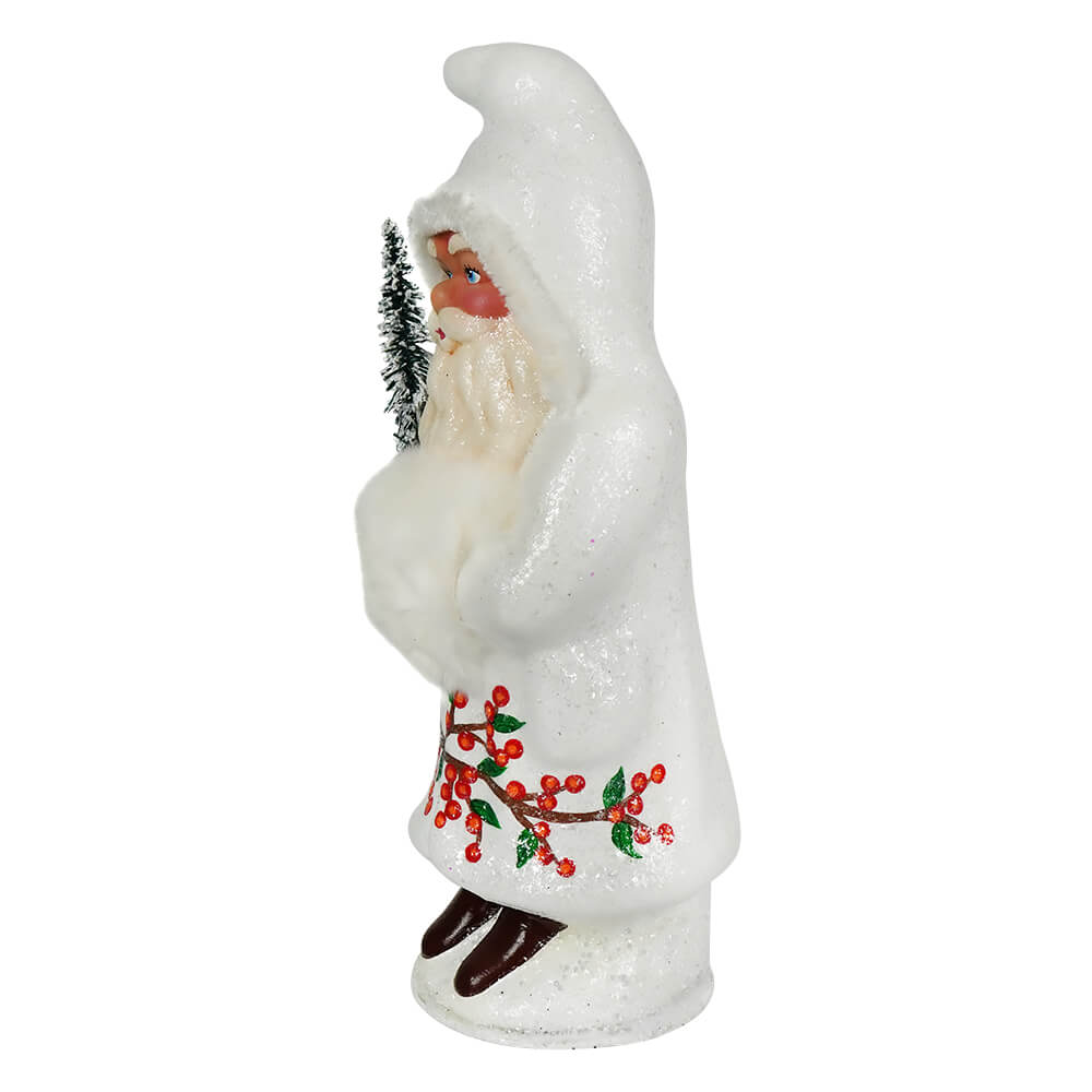 White Santa With Red Berries