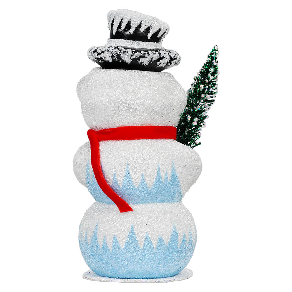 Ino Schaller Beaded Icicle Snowman Candy Container