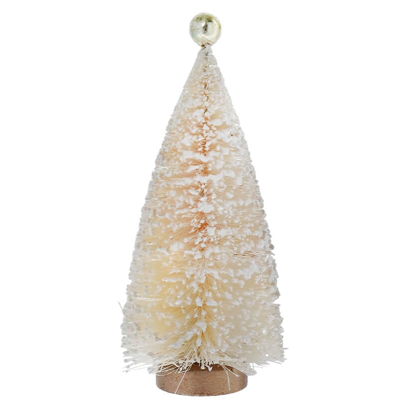 Frosted Cream Tree With Gold Top