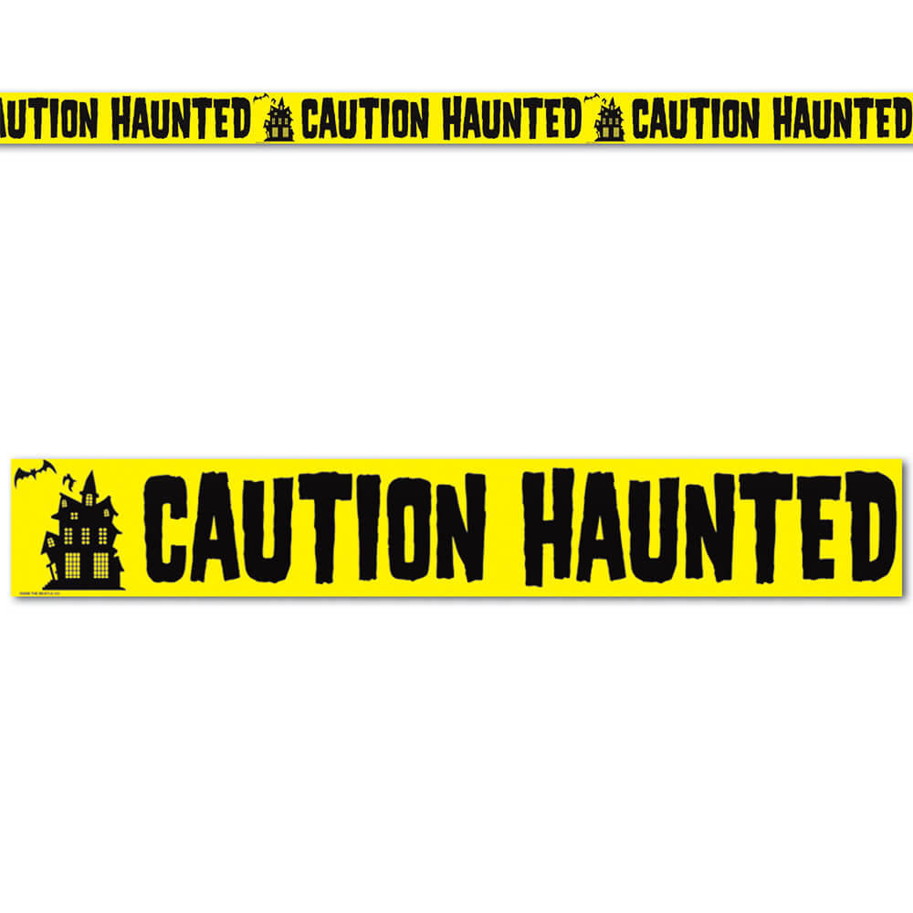 Caution Haunted Party Tape Set/2