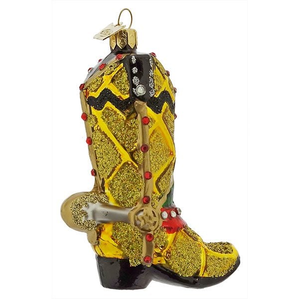 Gold Boot with Spur Ornament