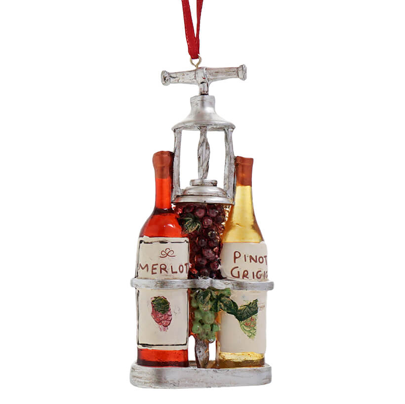 Perfect Vintage Wine Press Ornament