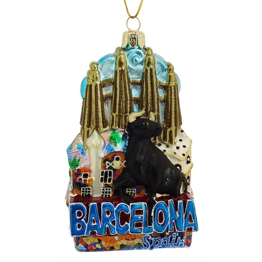 Barcelona Cityscape Ornament