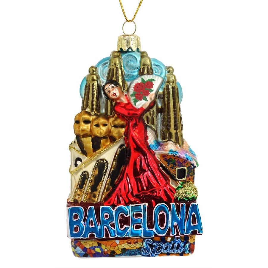 Barcelona Cityscape Ornament