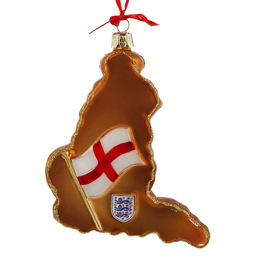 England International Country Map Ornament