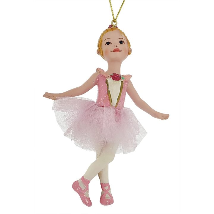 Precious Little Blonde Girl Ballerina Ornament