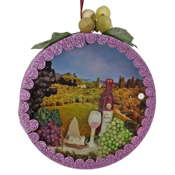 Vineyard Scene Diorama Ornament