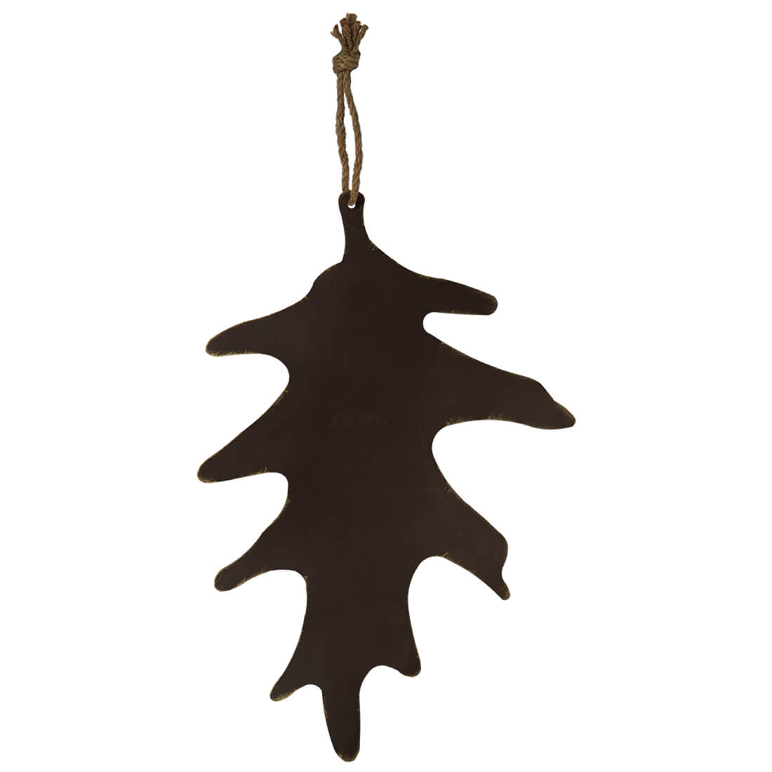 Brown Metal Oak Leaf Ornament Hanger