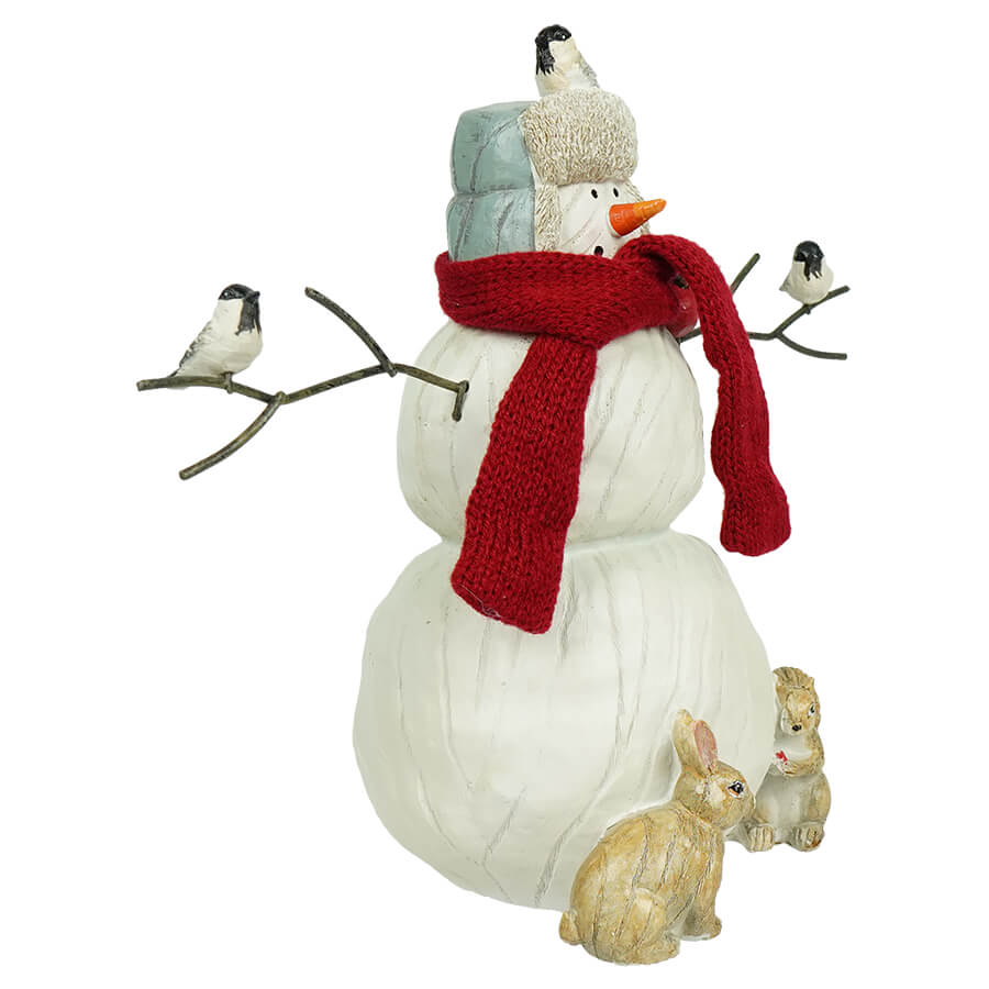Snowman With Critters Figure