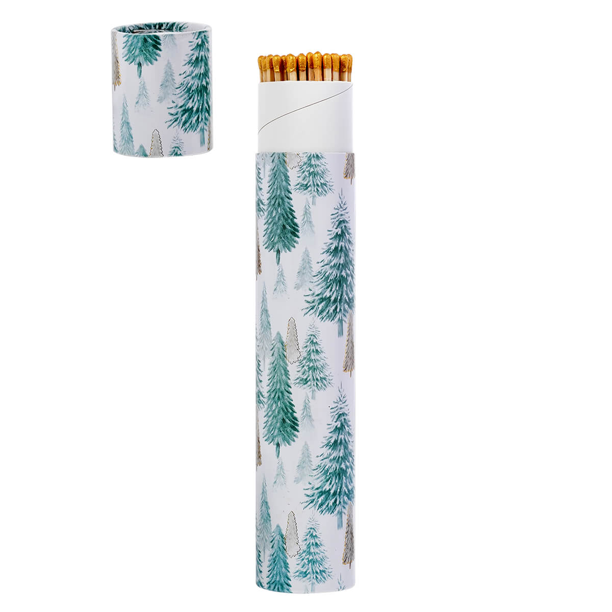 Fireplace Safety Matches in Tree Tube Matchbox