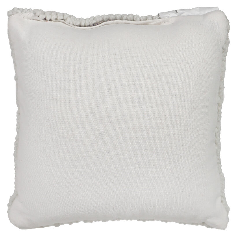 White Hooked "Be Mine" Pillow