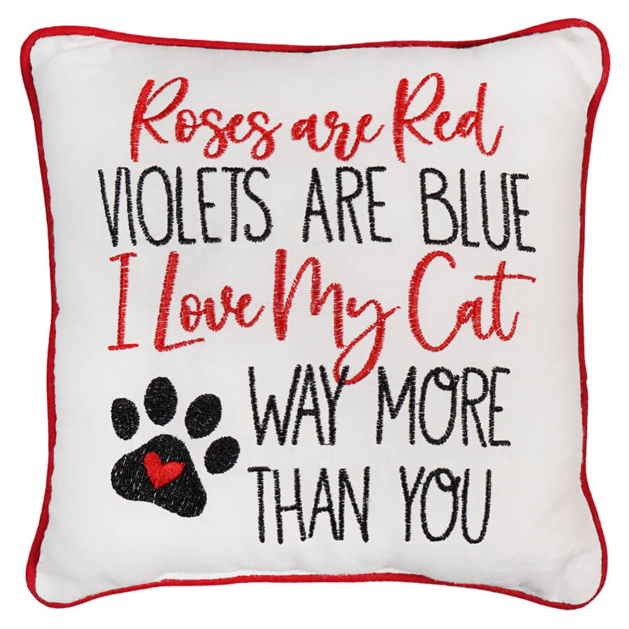 Love My Cat More Pillow