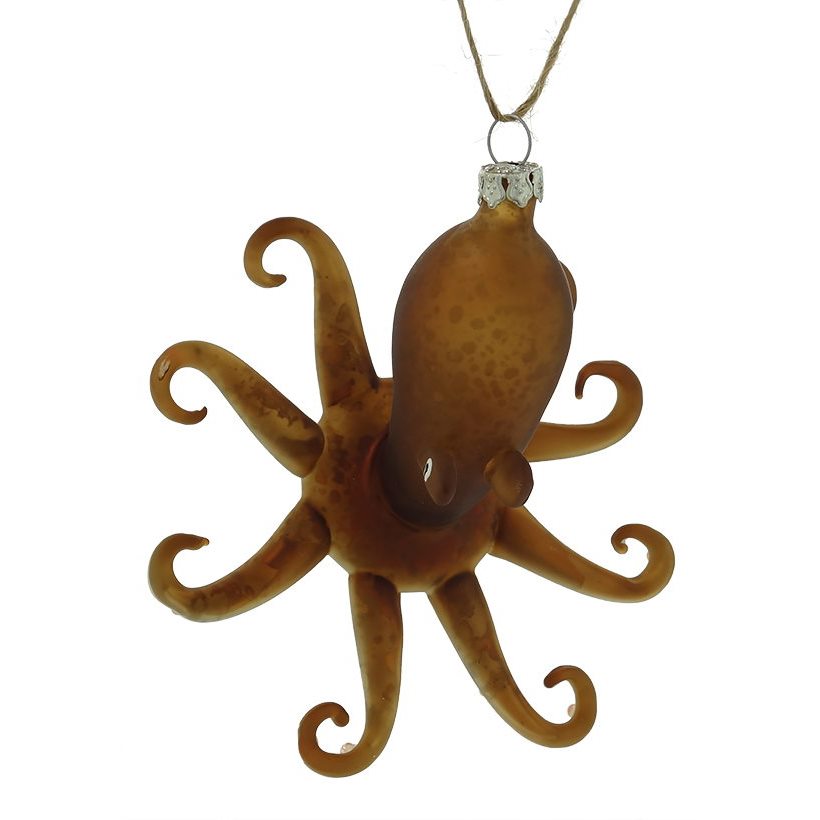 Fantastical Brown Octopus Ornament
