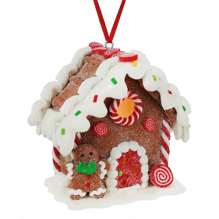 Lighted Gingerbread Man House Ornament