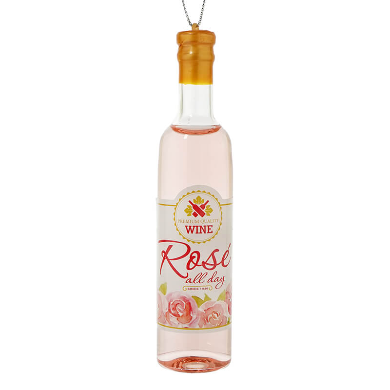 Rosé All Day Wine Bottle Ornament