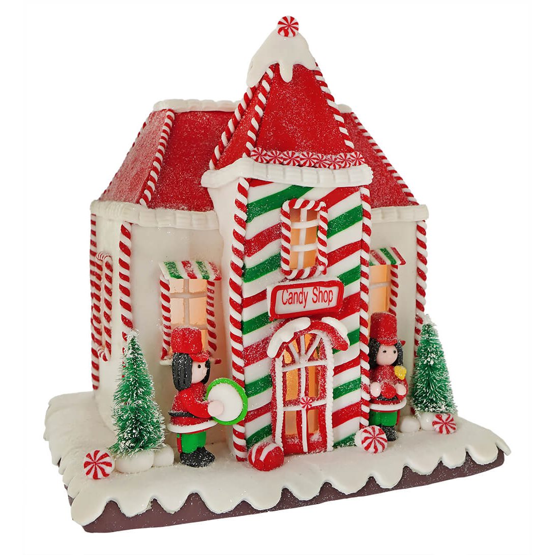 Lighted Gingerbread Candy Shop