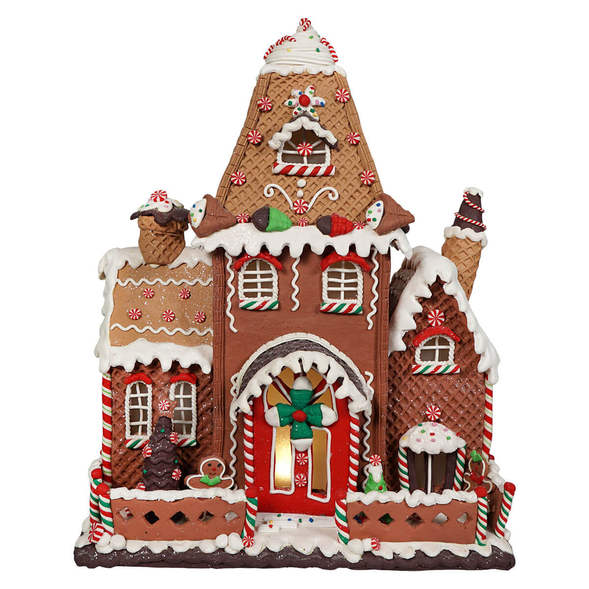 Claydough Gingerbread Lighted Fancy House