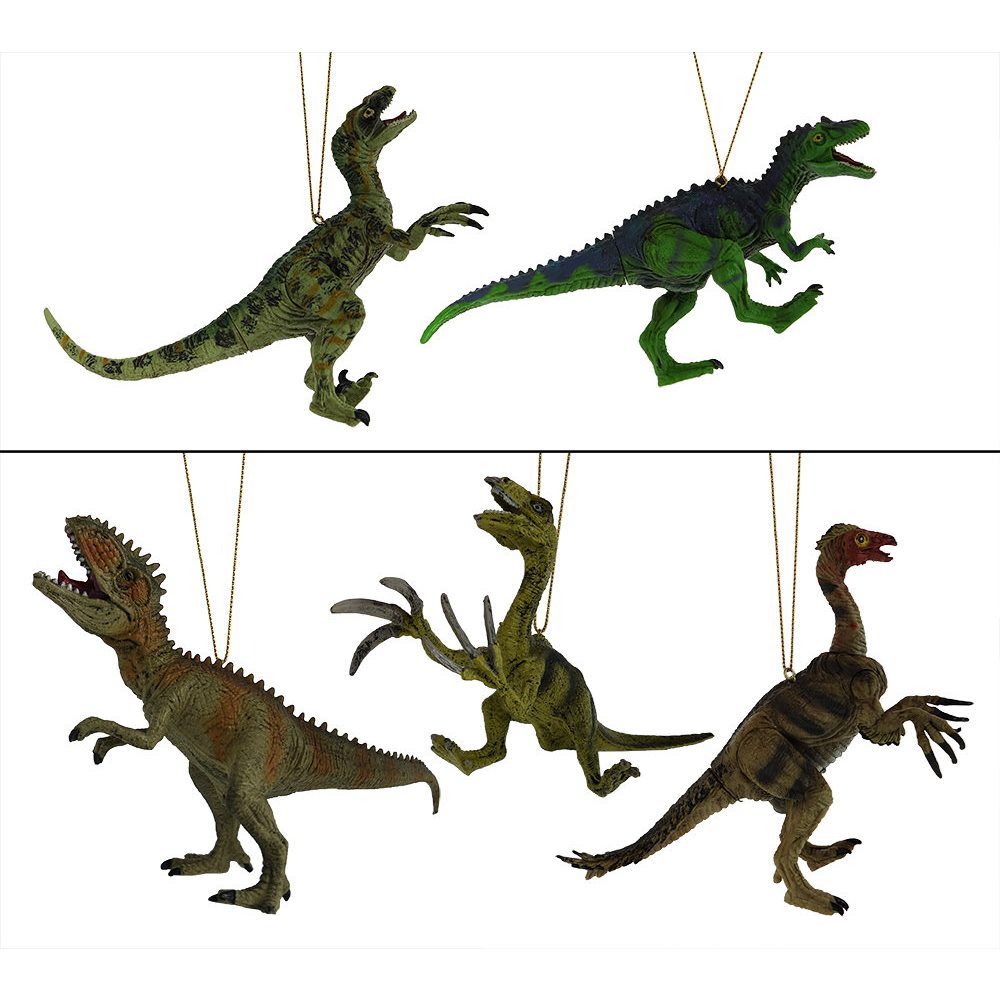 Prehistoric Dinosaur Ornaments Set/5