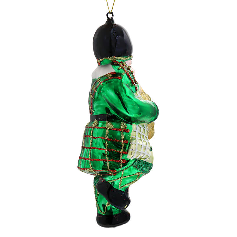 Irish Santa With Bagpipe Ornament
