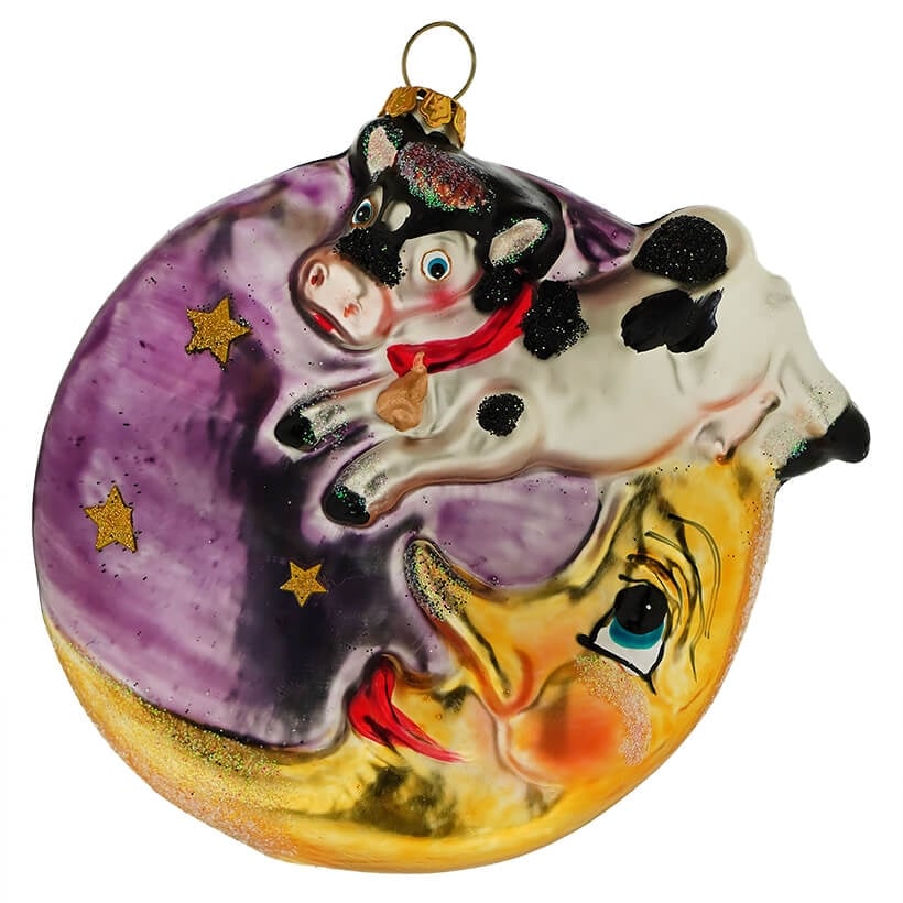 Cow Over Moon Ornament