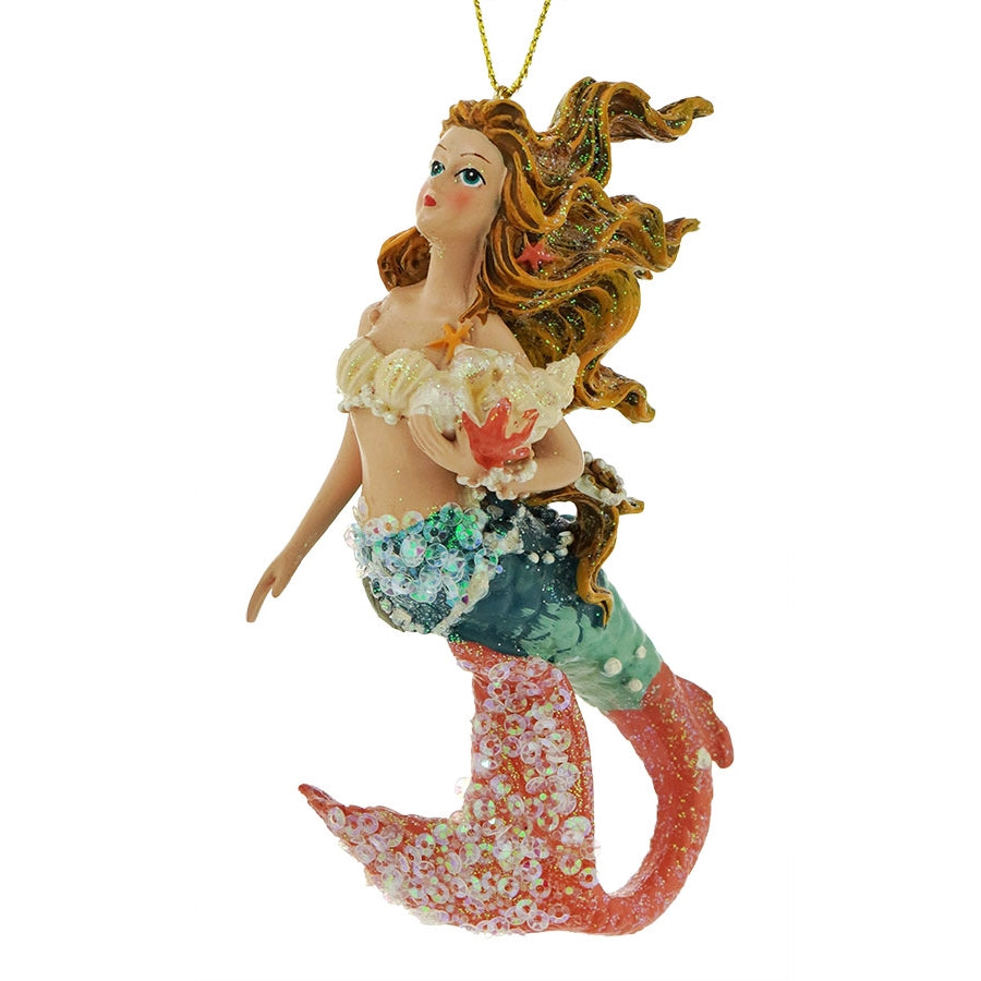 Mermaid with Shell Ornament
