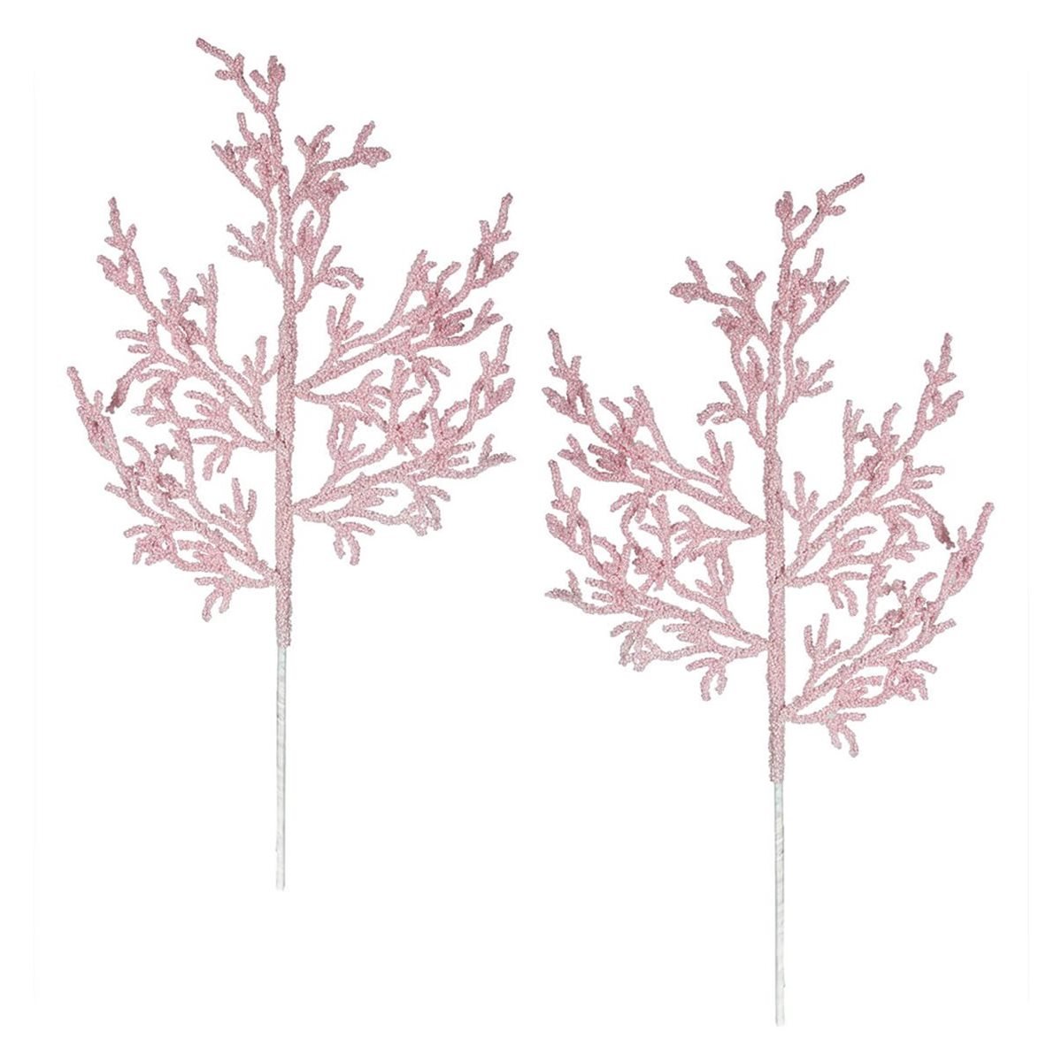 Light Pink Coral Stems Set/2