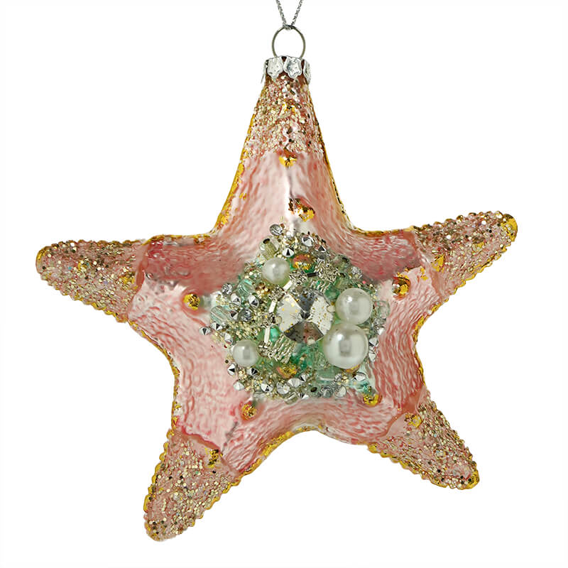 Jeweled Pastel Starfish Ornament