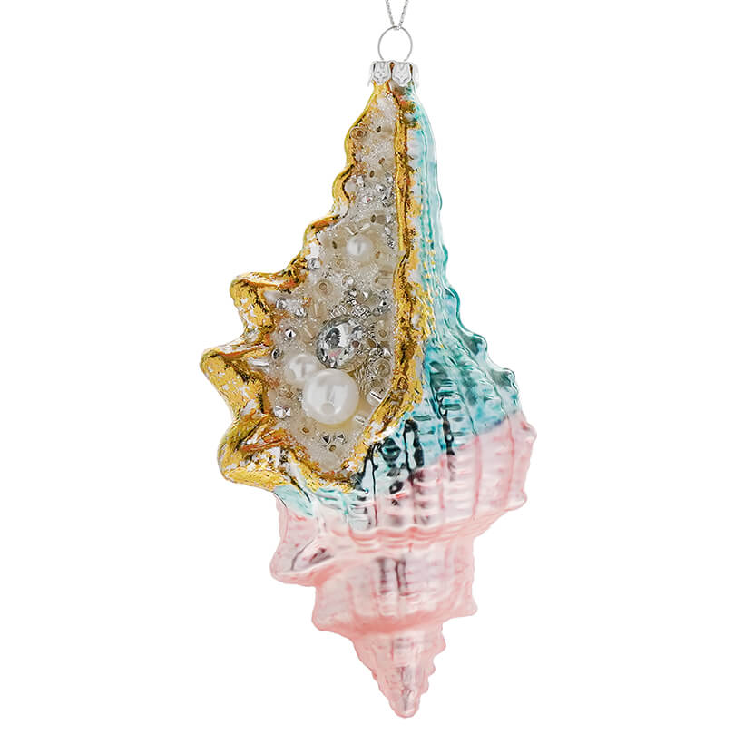 Metallic Conch Shell Ornament