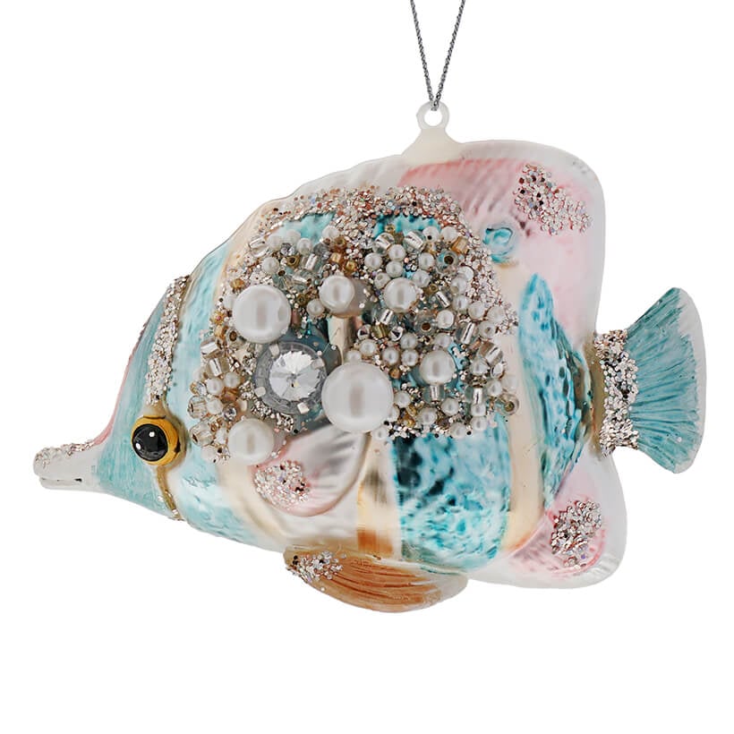 Jeweled Pastel Fish Ornament