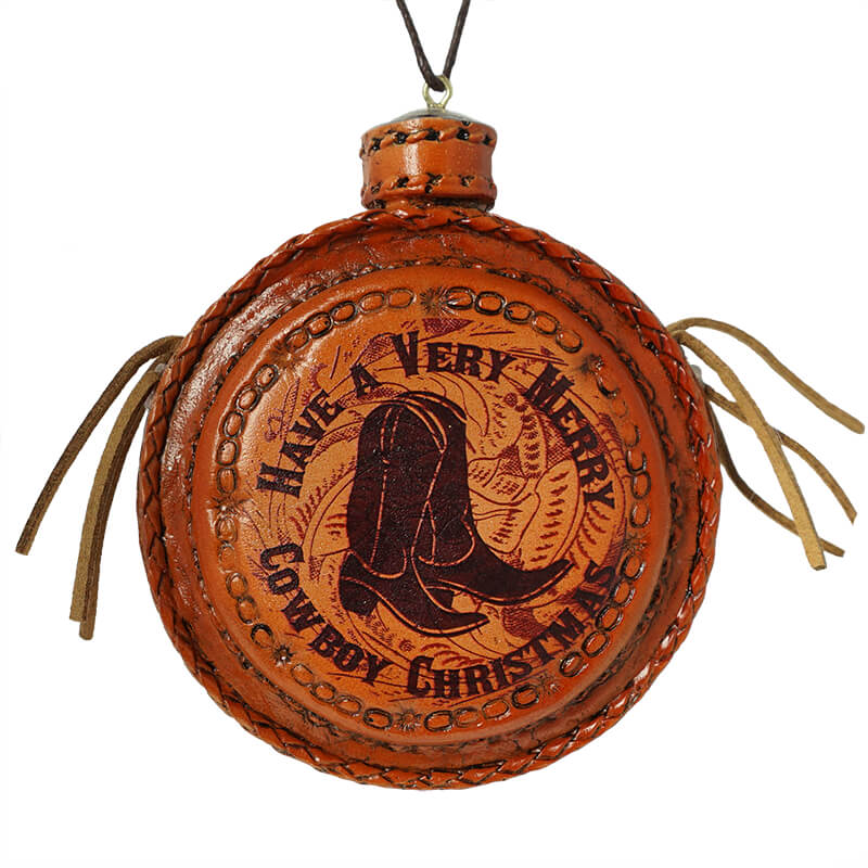 Western Boots Canteen Ornament