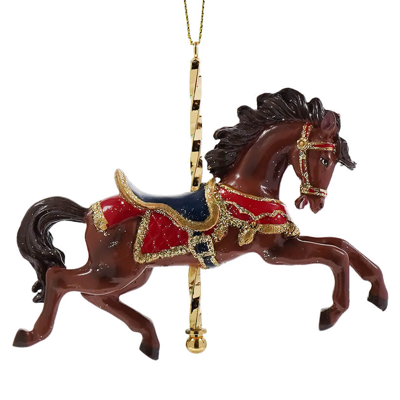 Carousel Brown Horse Ornament