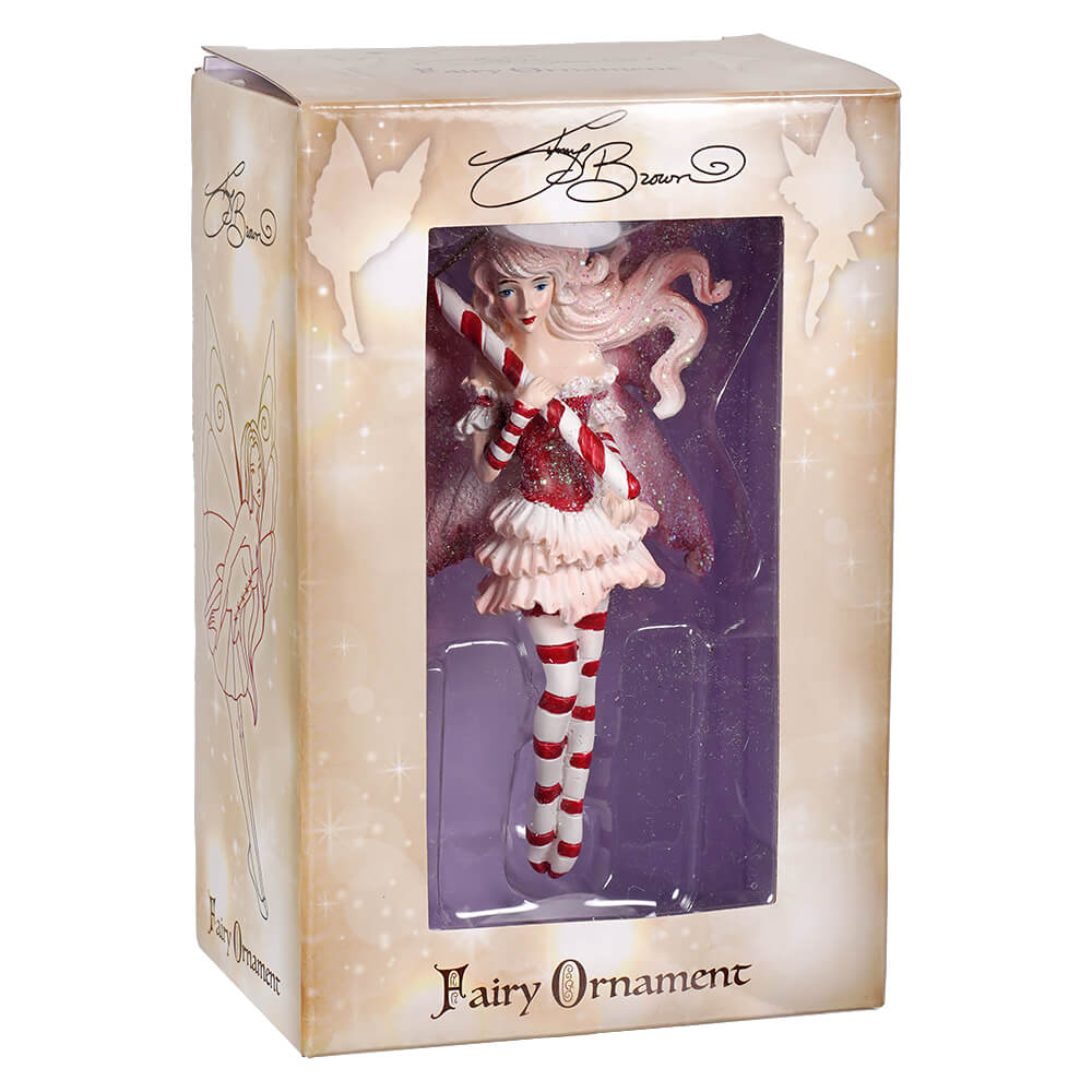 Amy Brown Candy Cane Fairy Ornament