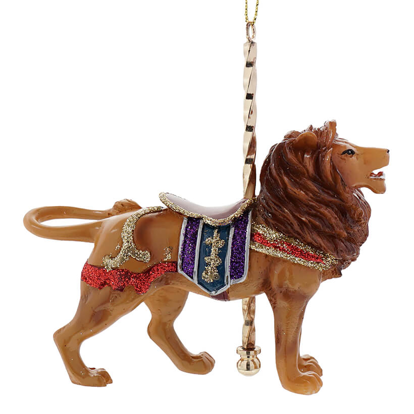 Lion Carousel Ornament