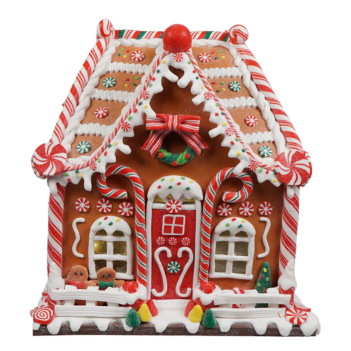 Gingerbread Junction House With LED Lights