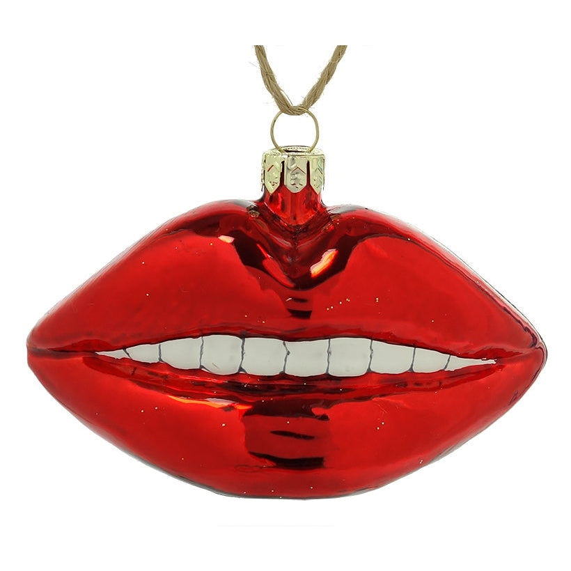 Red Lips Ornament