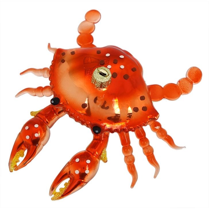 Orange Seaside Crab Ornament