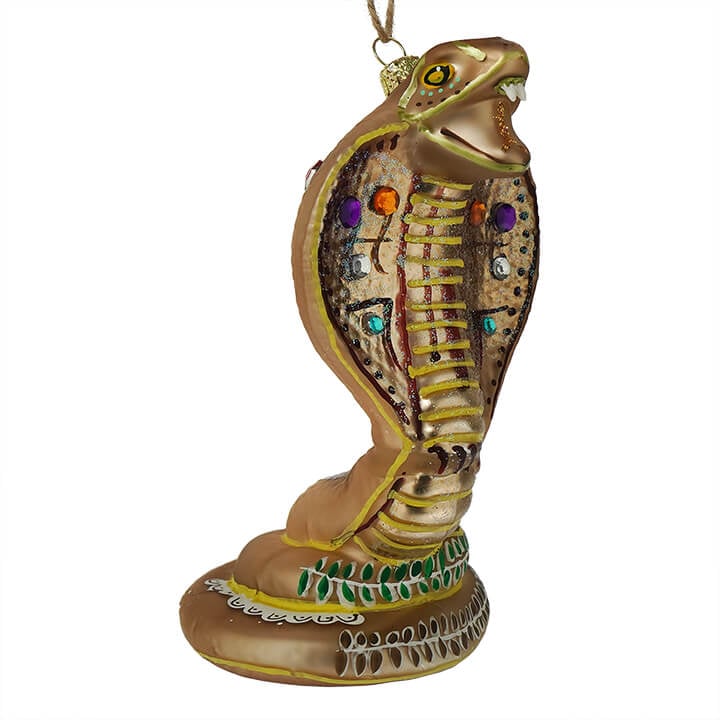 Egyptian Gold King Cobra Ornament