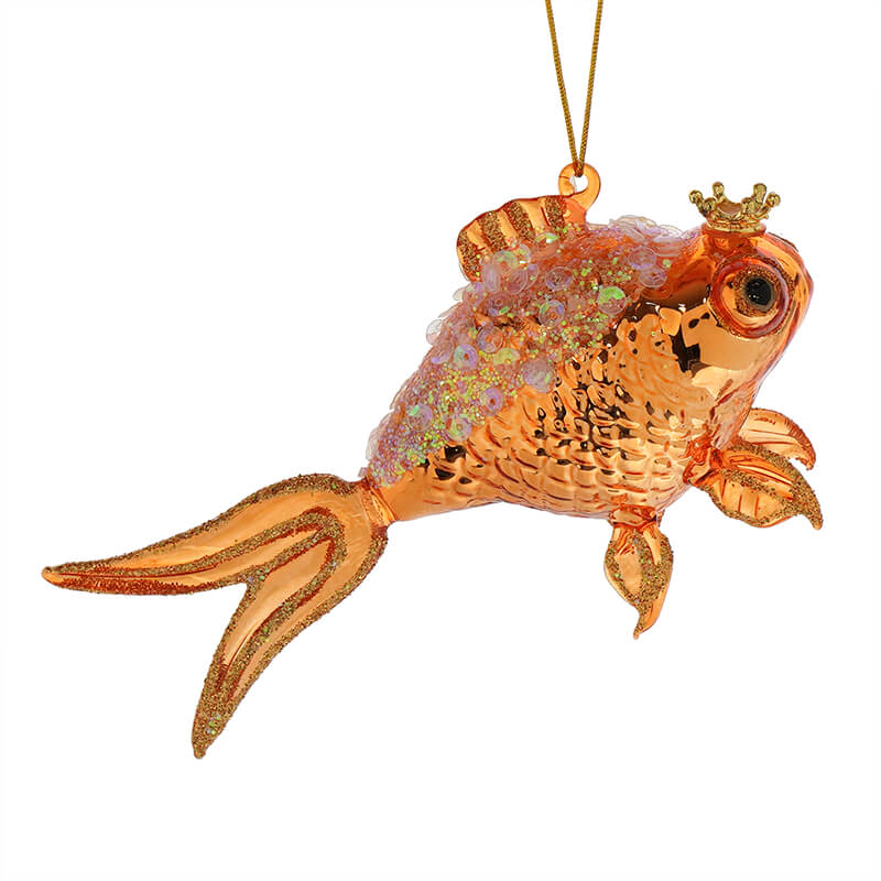 Fanciful Gold Goldfish Ornament