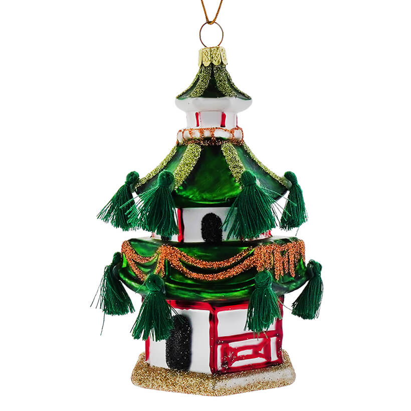 Green Imperial Garden Pagoda Ornament