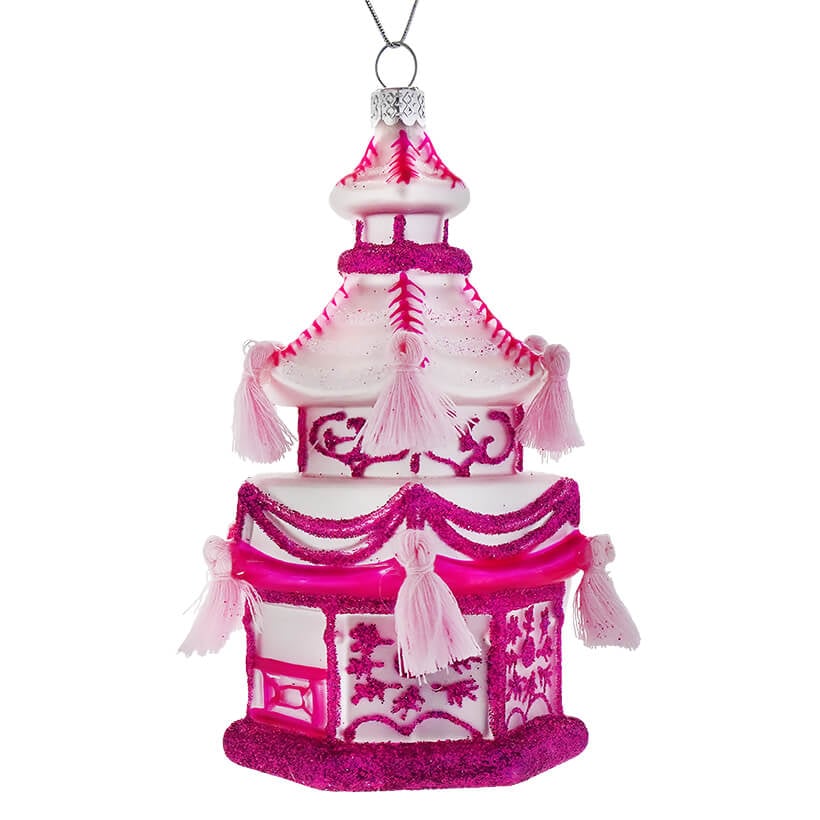 Pink Imperial Garden Pagoda Ornament