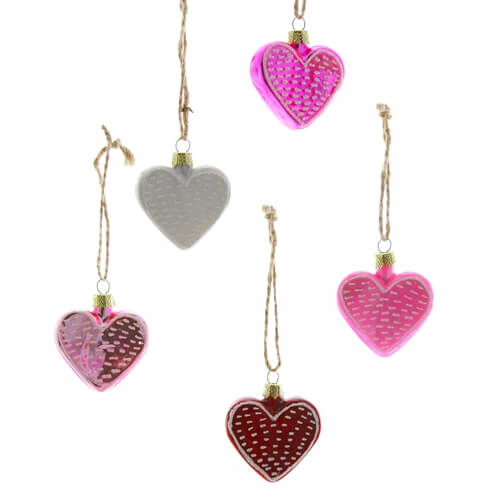 Tiny Heart Ornaments Set/5