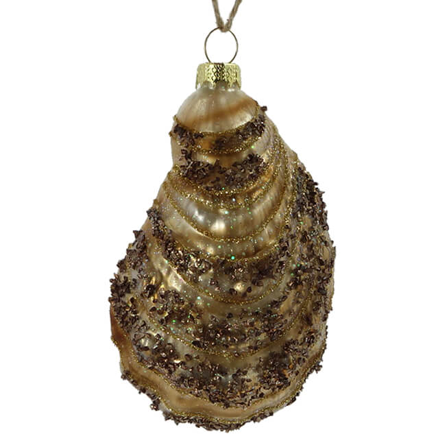 Bronze Oyster With Pearl Ornament