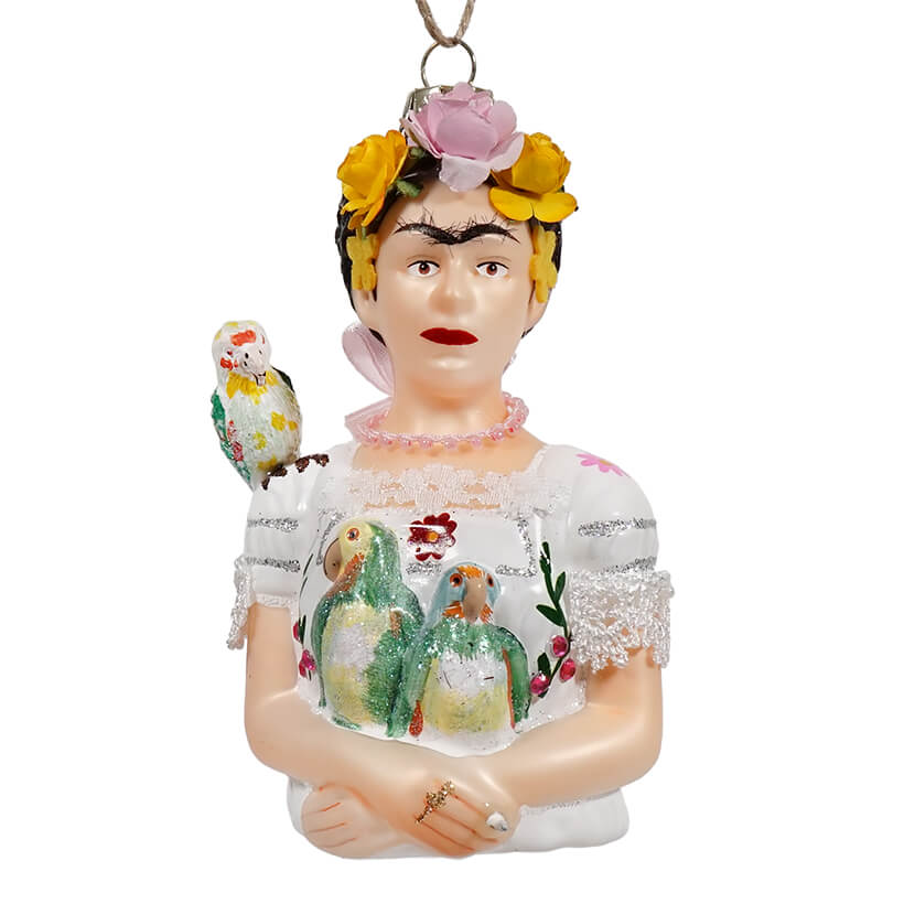 Frida Kahlo With Parrot Ornament