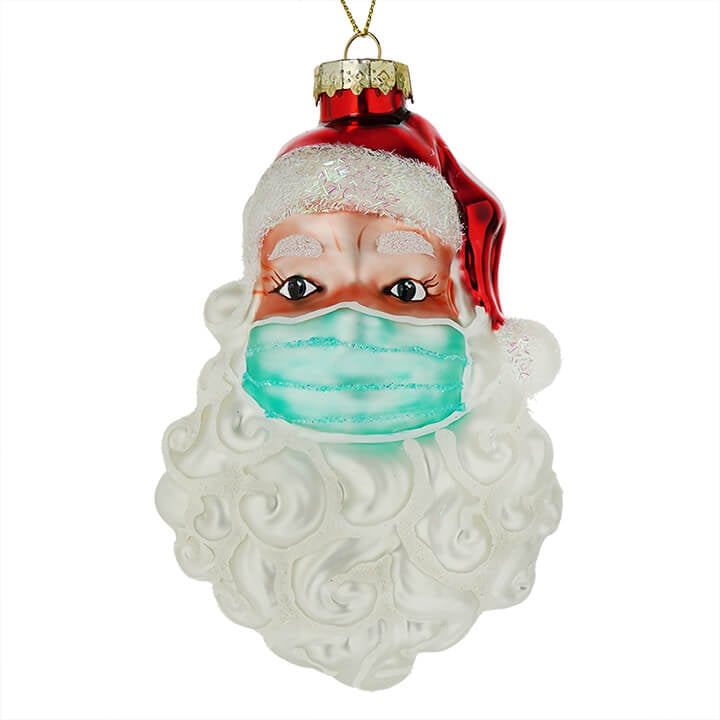 Masked Santa 2020 Ornament