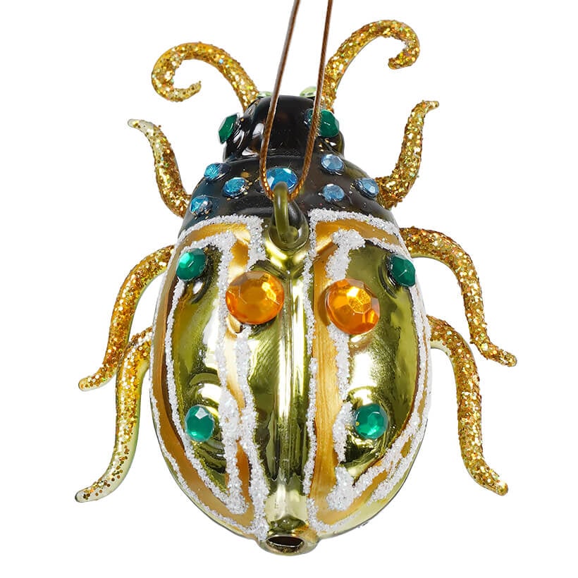 Glittered & Jeweled Fanciful Insect Ornament