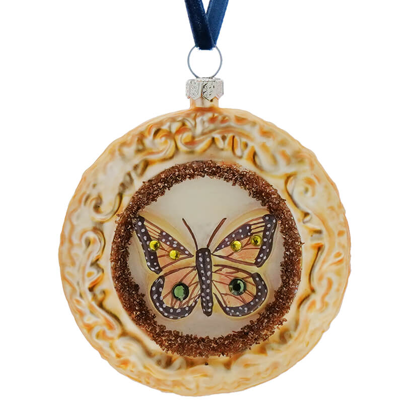 Framed Monarch Butterfly Ornament