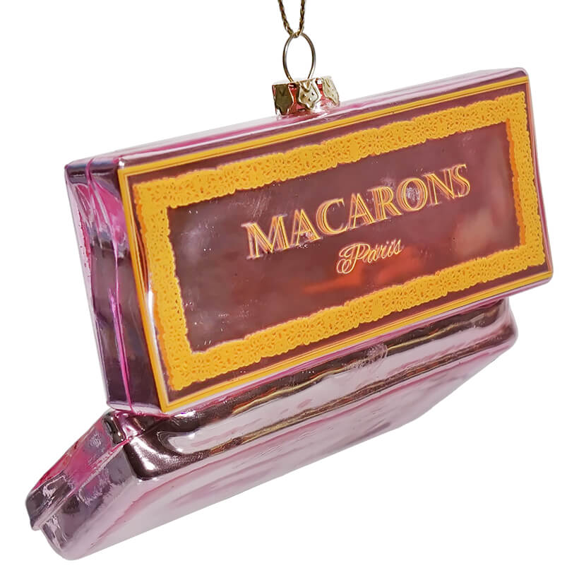 Pink Box Of Macarons Ornament